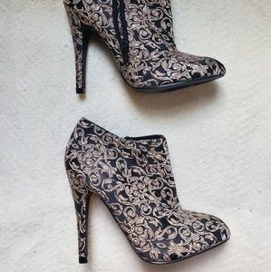 Print Ankle Booties